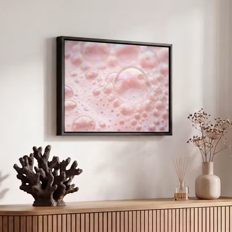Canvas met lijst - Schuim - Structuur - Roze — 6