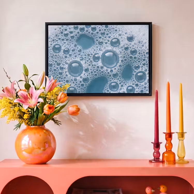 Canvas met lijst - Schuim - Water - Textuur — 4