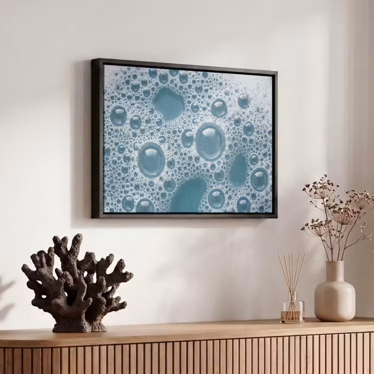 Canvas met lijst - Schuim - Water - Textuur — 6