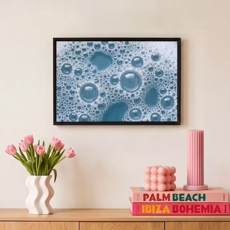 Canvas met lijst - Schuim - Water - Textuur — 8