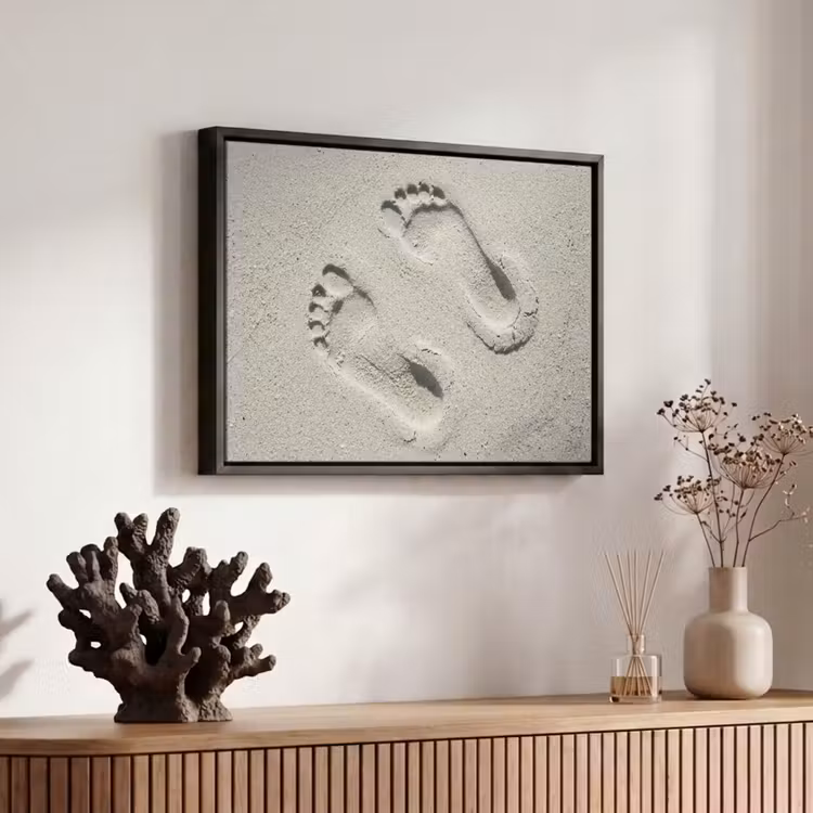 Canvas met lijst - Voeten - Zand - Zee — 6