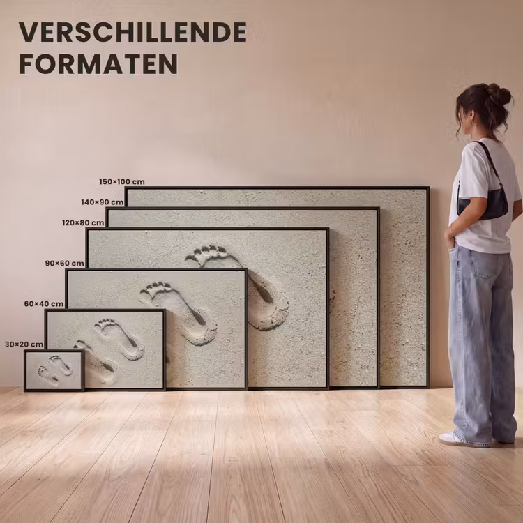 Canvas met lijst - Voeten - Zand - Zee — 7