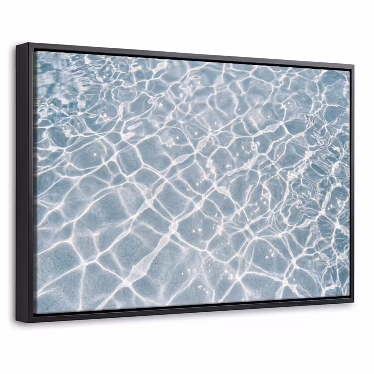 Canvas met lijst - Water - Reflectie - Zonlicht — 1