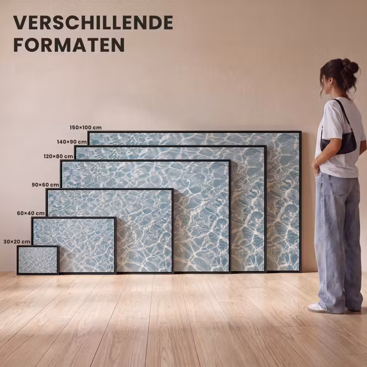 Canvas met lijst - Water - Reflectie - Zonlicht — 7