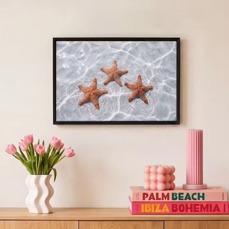 Canvas met lijst - Zeesterren - Water - Helder — 8