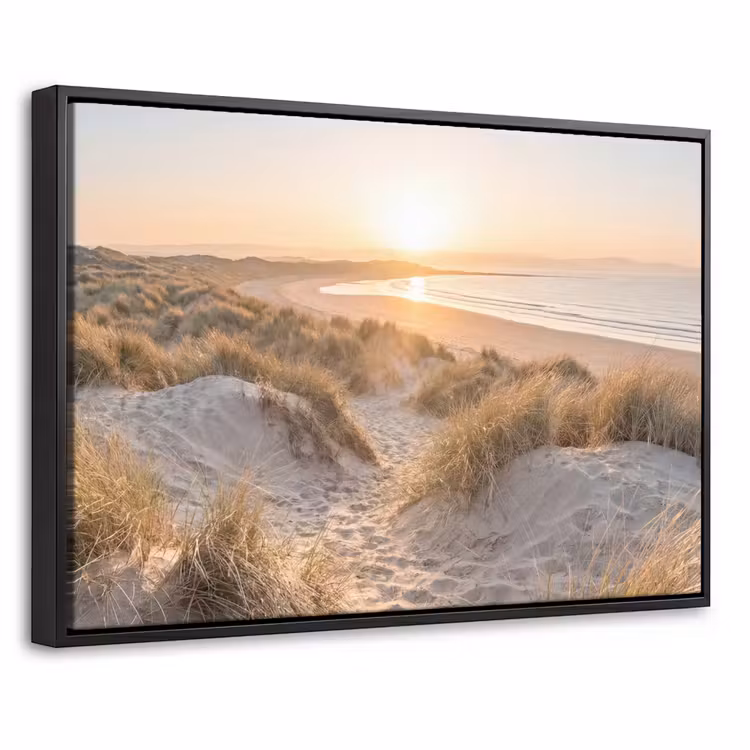 Canvas met lijst - Duinen - Strand - Zee — 1