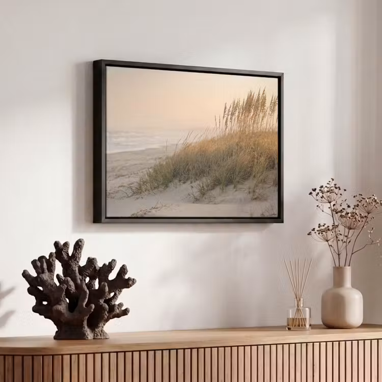 Canvas met lijst - Duinlandschap - Zonsondergang - Strand — 6