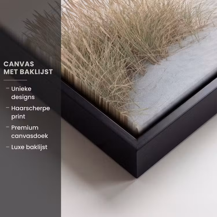 Canvas met lijst - Horizon - Duinlandschap - Zand — 5