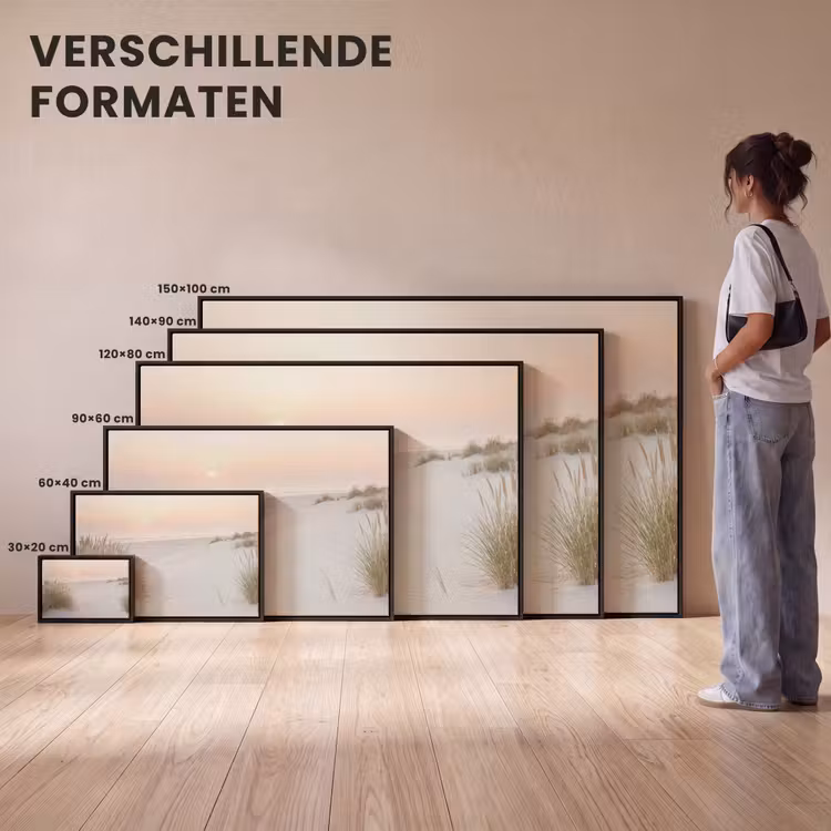 Canvas met lijst - Horizon - Duinlandschap - Zand — 7