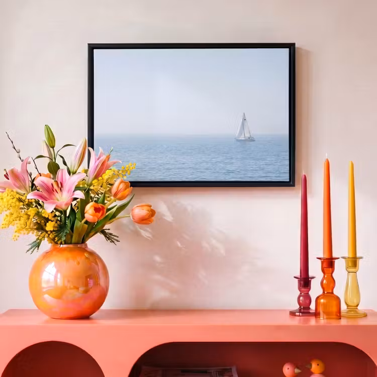 Canvas met lijst - Horizon - Zeilboot - Zee — 4