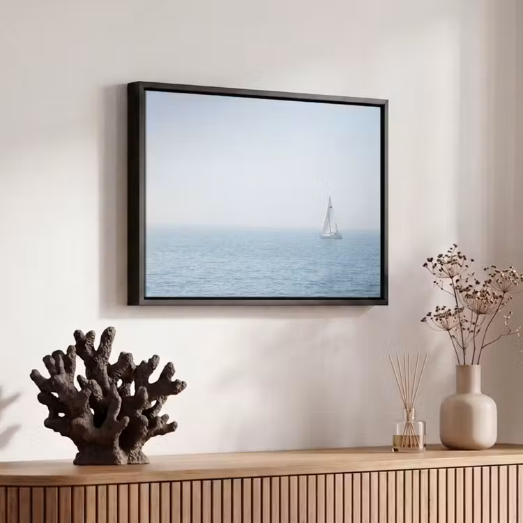 Canvas met lijst - Horizon - Zeilboot - Zee — 6