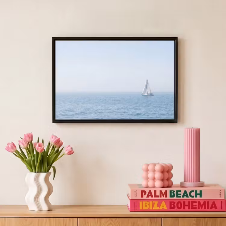 Canvas met lijst - Horizon - Zeilboot - Zee — 8