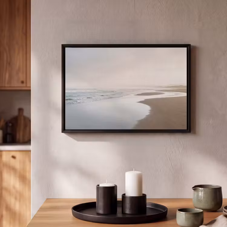 Canvas met lijst - Kustlijn - Strand - Oceaan — 2
