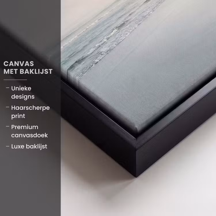 Canvas met lijst - Kustlijn - Strand - Oceaan — 5