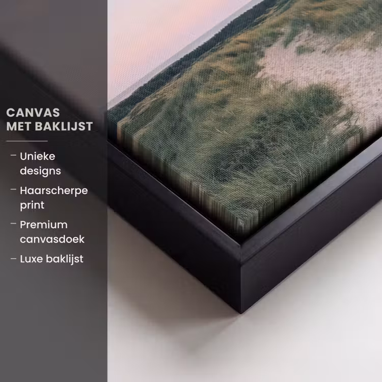 Canvas met lijst - Vuurtoren - Duinlandschap - Zee — 5