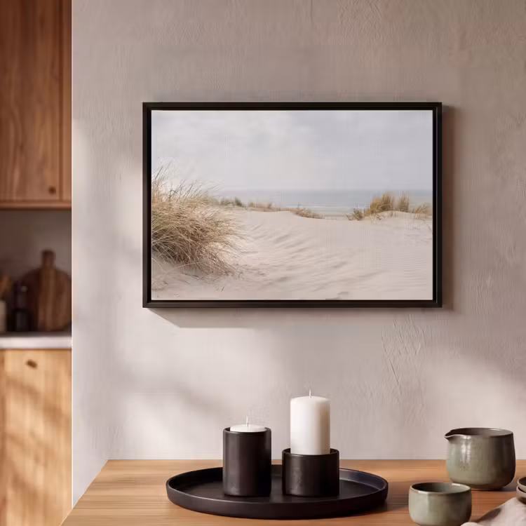 Canvas met lijst - Wolken - Duinlandschap - Zand — 2