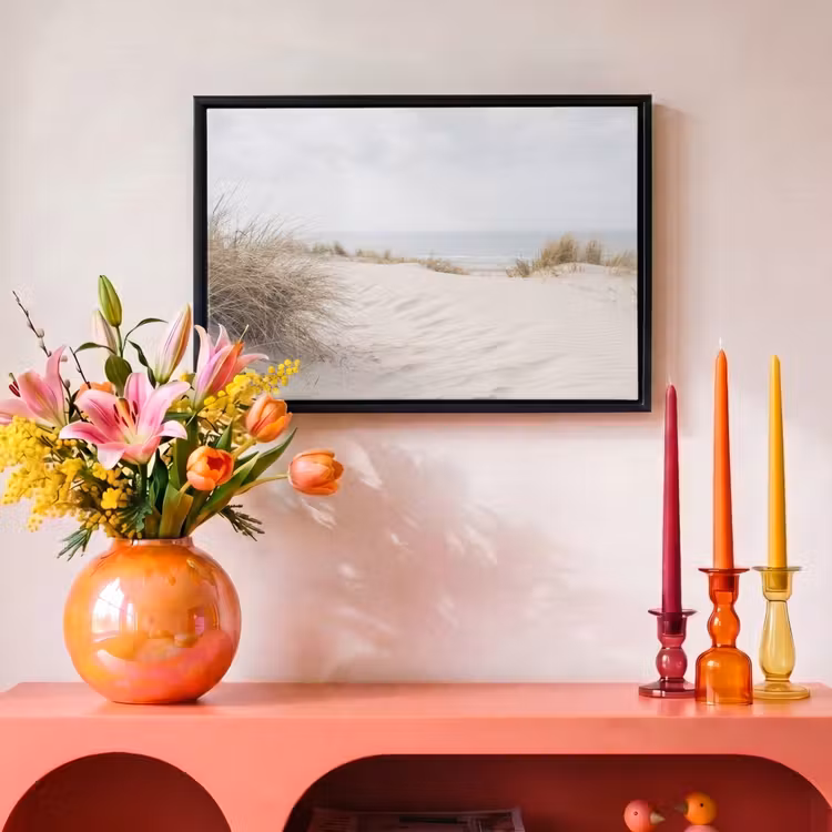 Canvas met lijst - Wolken - Duinlandschap - Zand — 4