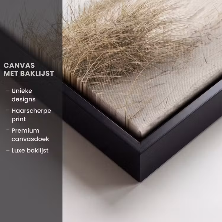 Canvas met lijst - Wolken - Duinlandschap - Zand — 5