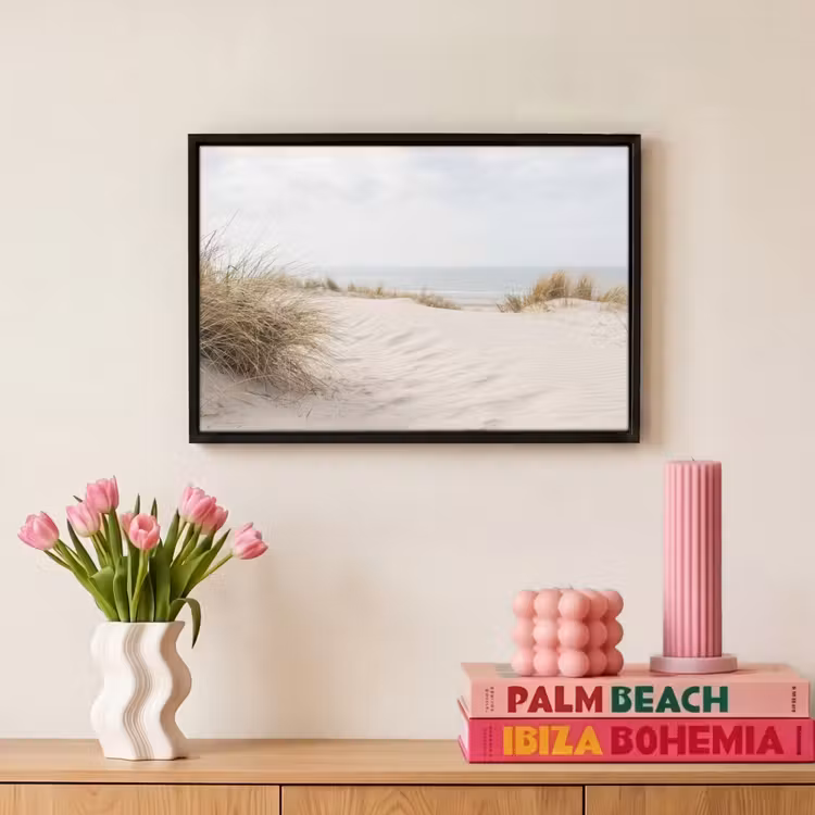 Canvas met lijst - Wolken - Duinlandschap - Zand — 8