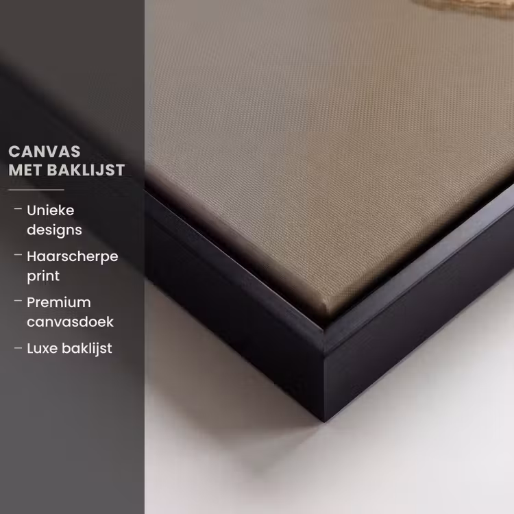 Canvas met lijst - Uil - Bruin - Wit — 5