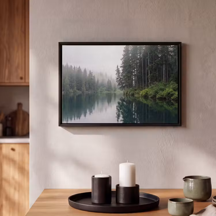 Canvas met lijst - Bergen - Meer - Bos — 2