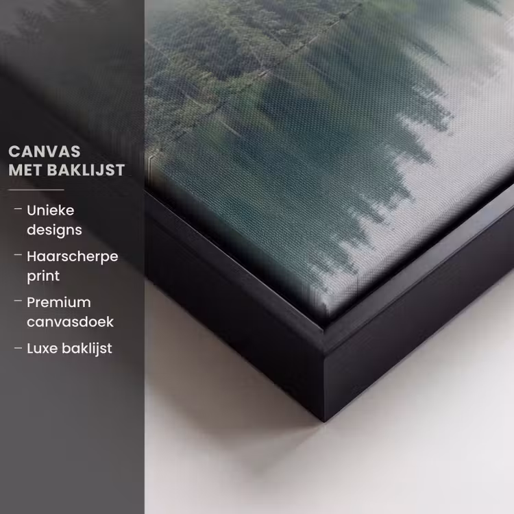 Canvas met lijst - Bergen - Meer - Bos — 5