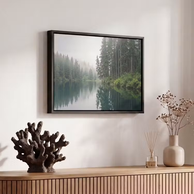 Canvas met lijst - Bergen - Meer - Bos — 6