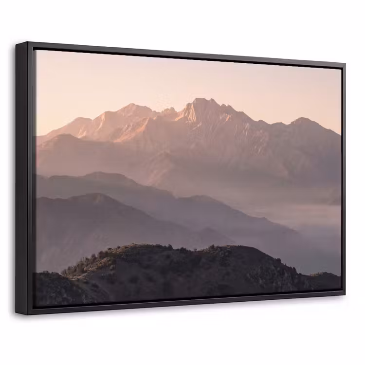 Canvas met lijst - Panorama - Landschap - Bergen — 1
