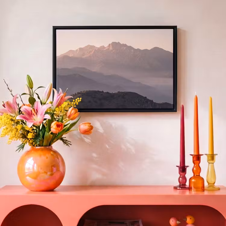 Canvas met lijst - Panorama - Landschap - Bergen — 4