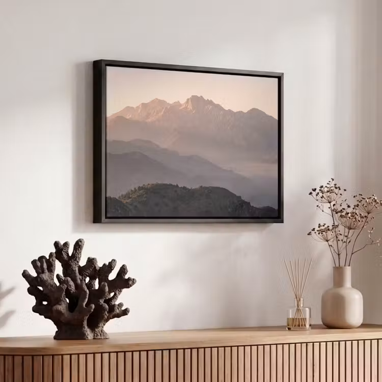 Canvas met lijst - Panorama - Landschap - Bergen — 6