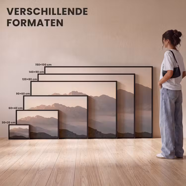 Canvas met lijst - Panorama - Landschap - Bergen — 7