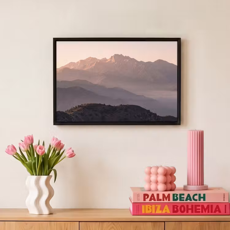 Canvas met lijst - Panorama - Landschap - Bergen — 8