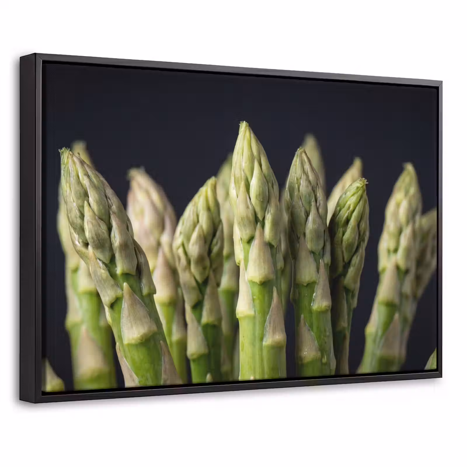 Canvas met lijst - Asperges - Groen - Zwart — 1