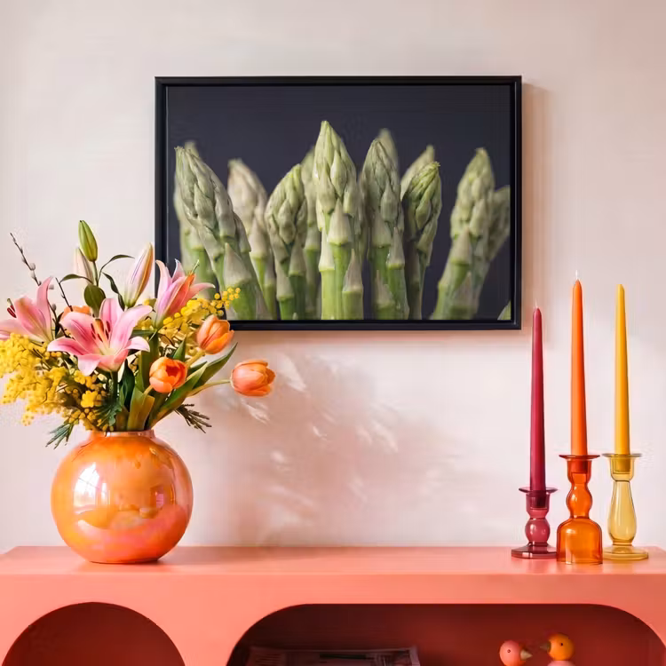 Canvas met lijst - Asperges - Groen - Zwart — 4