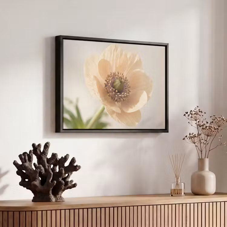 Canvas met lijst - Bloem - Minimalistisch - Groen — 6