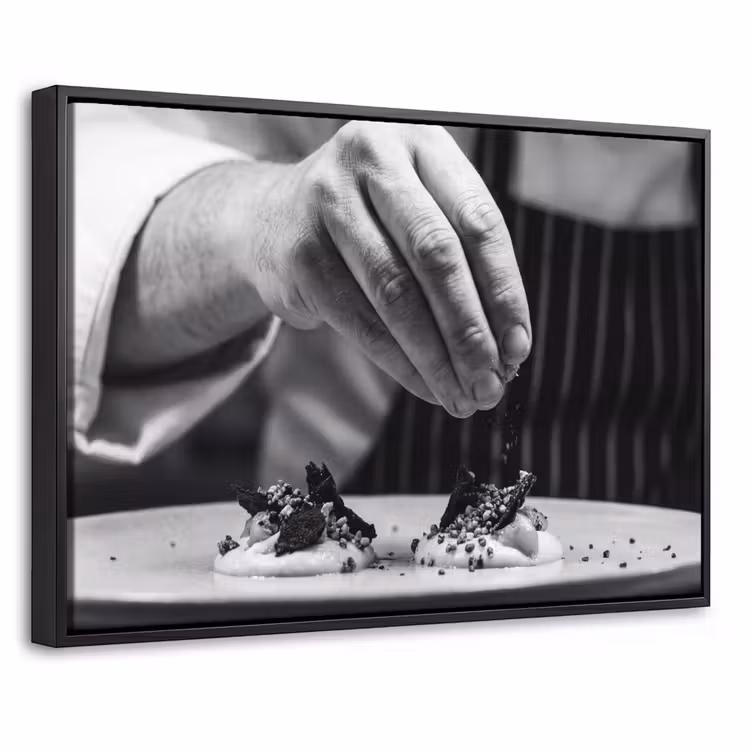 Canvas met lijst - Chef - Garnering - Gerecht — 1