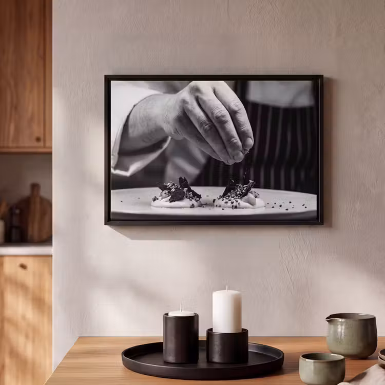 Canvas met lijst - Chef - Garnering - Gerecht — 2