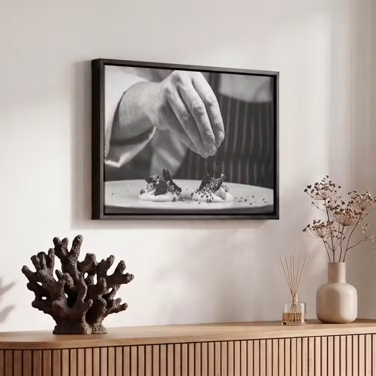 Canvas met lijst - Chef - Garnering - Gerecht — 6