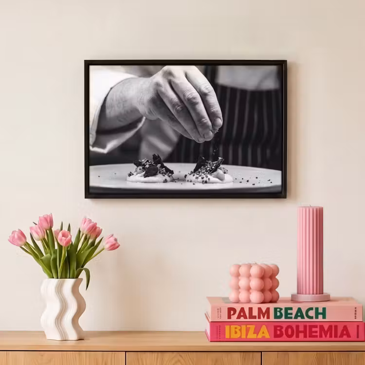 Canvas met lijst - Chef - Garnering - Gerecht — 8