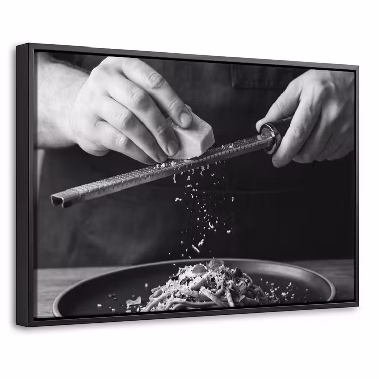 Canvas met lijst - Kaas - Pasta - Rasp — 1