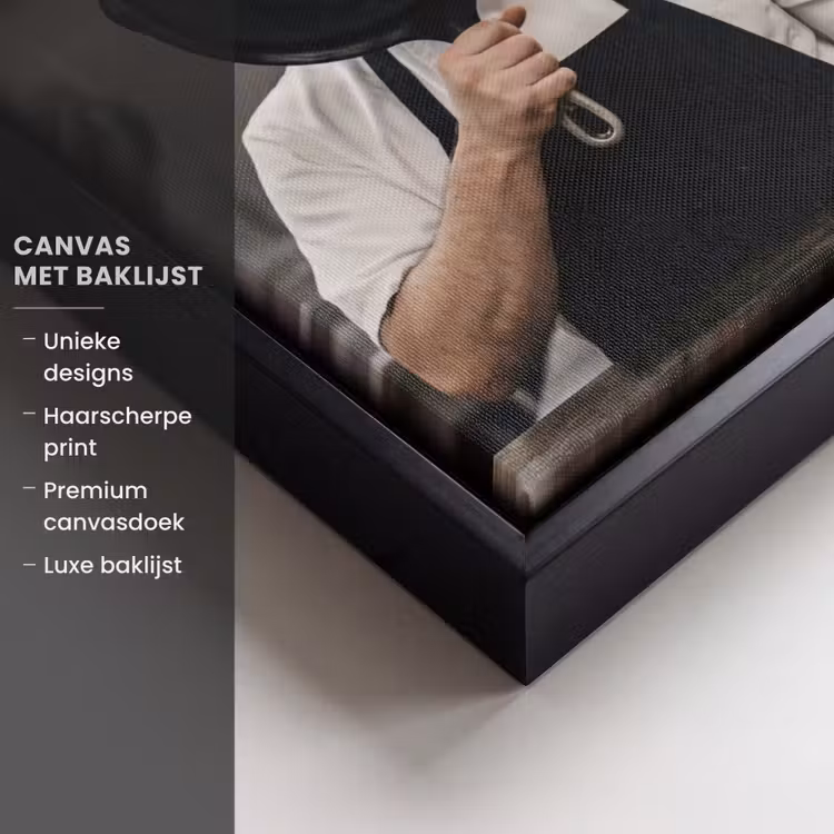 Canvas met lijst - Koks - Koekenpannen - Keuken — 5