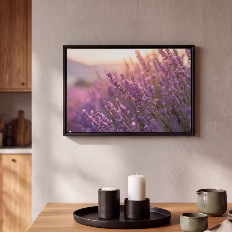 Canvas met lijst - Lavendel - Paars - Zonlicht — 2