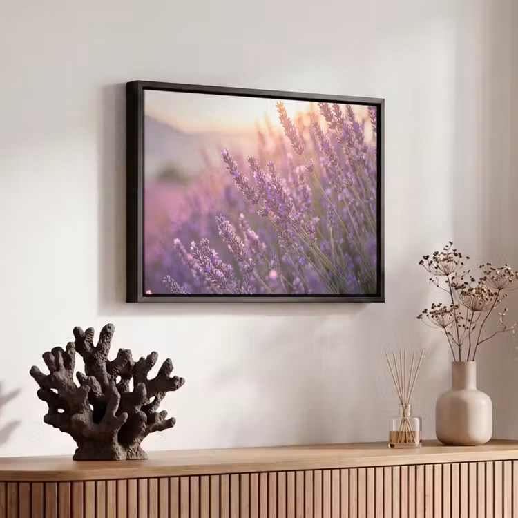 Canvas met lijst - Lavendel - Paars - Zonlicht — 6