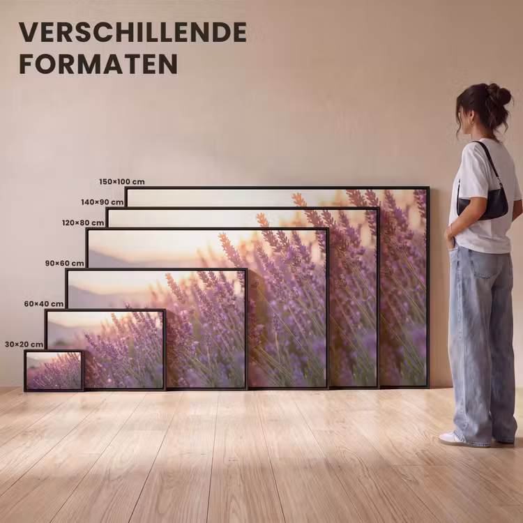 Canvas met lijst - Lavendel - Paars - Zonlicht — 7