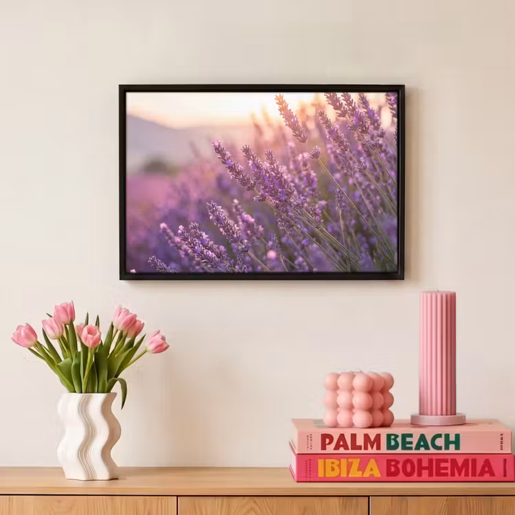 Canvas met lijst - Lavendel - Paars - Zonlicht — 8