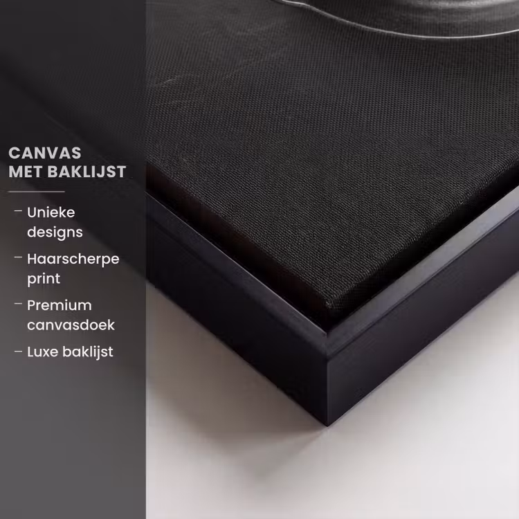 Canvas met lijst - Pan - Vis - Zwart - Wit — 5