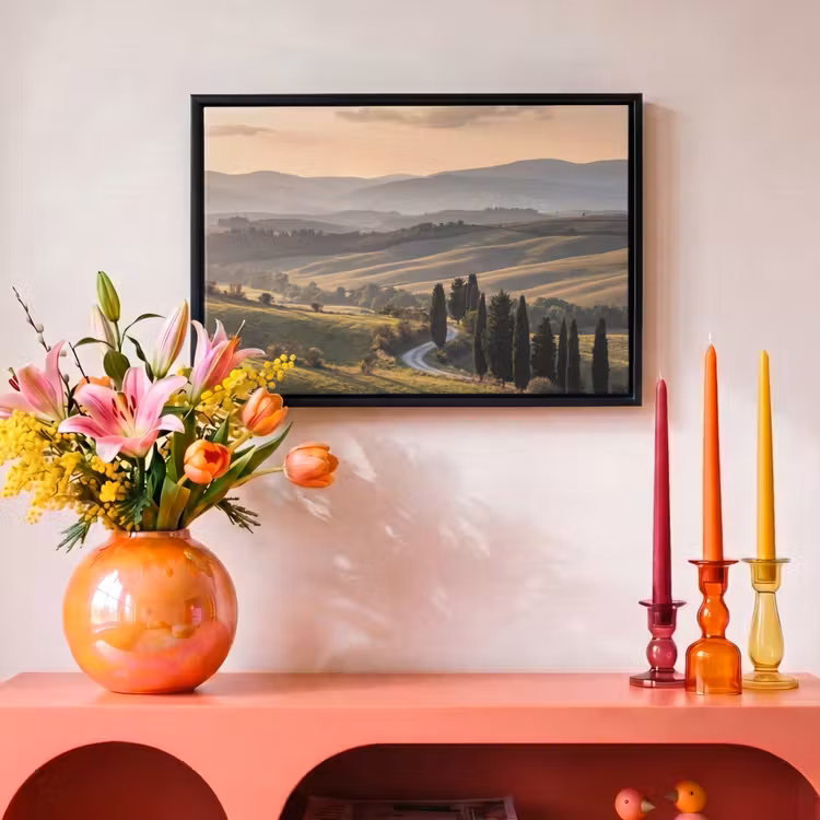 Canvas met lijst - Toscaans - Landschap - Heuvels — 4