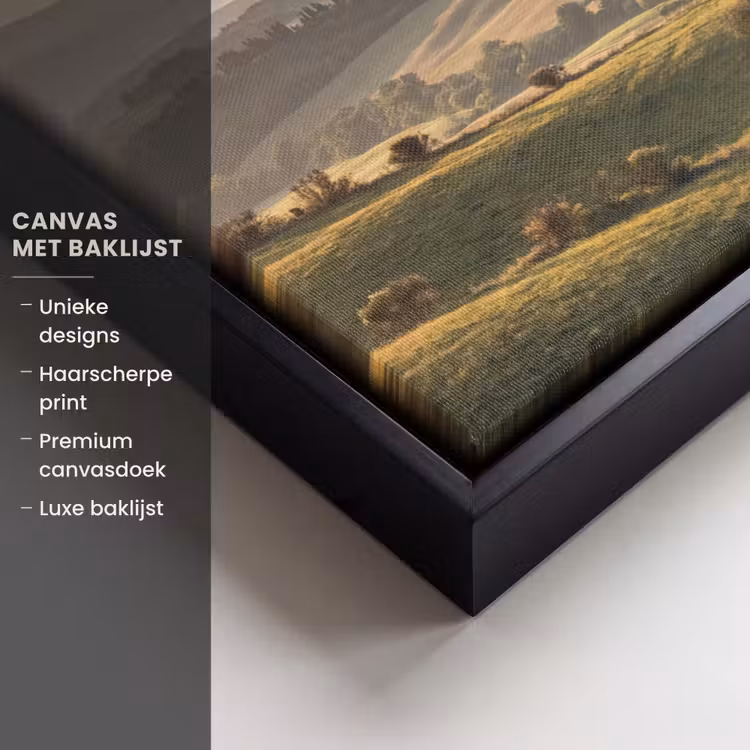 Canvas met lijst - Toscaans - Landschap - Heuvels — 5