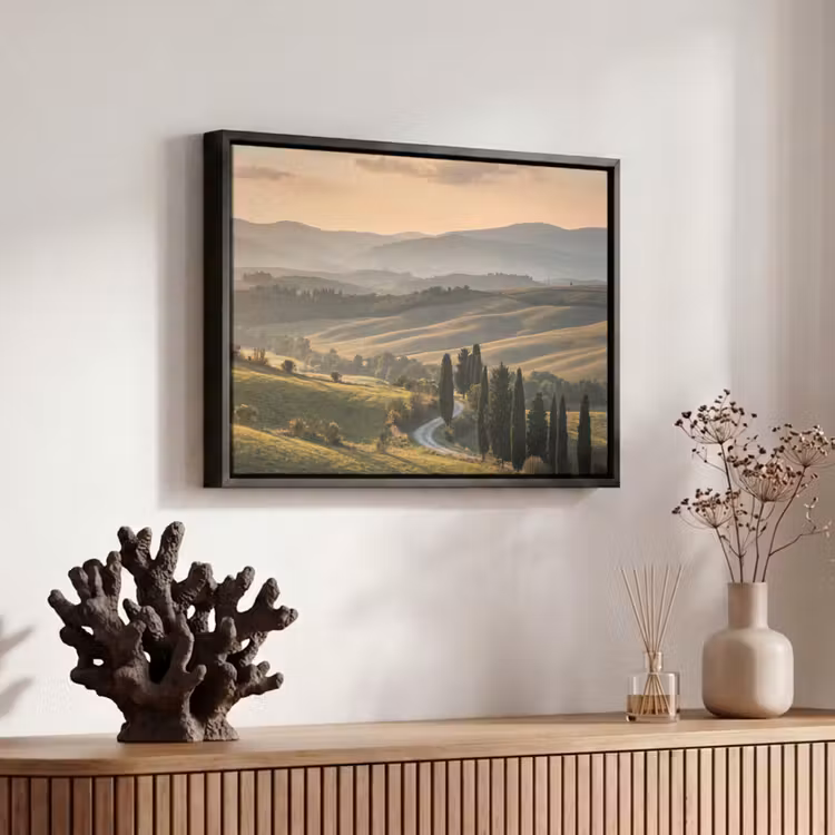 Canvas met lijst - Toscaans - Landschap - Heuvels — 6