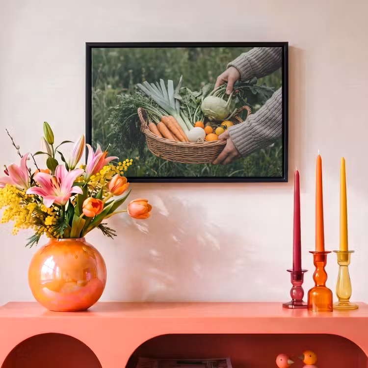 Canvas met lijst - Veld - Groenten - Biologisch - Oogst — 4